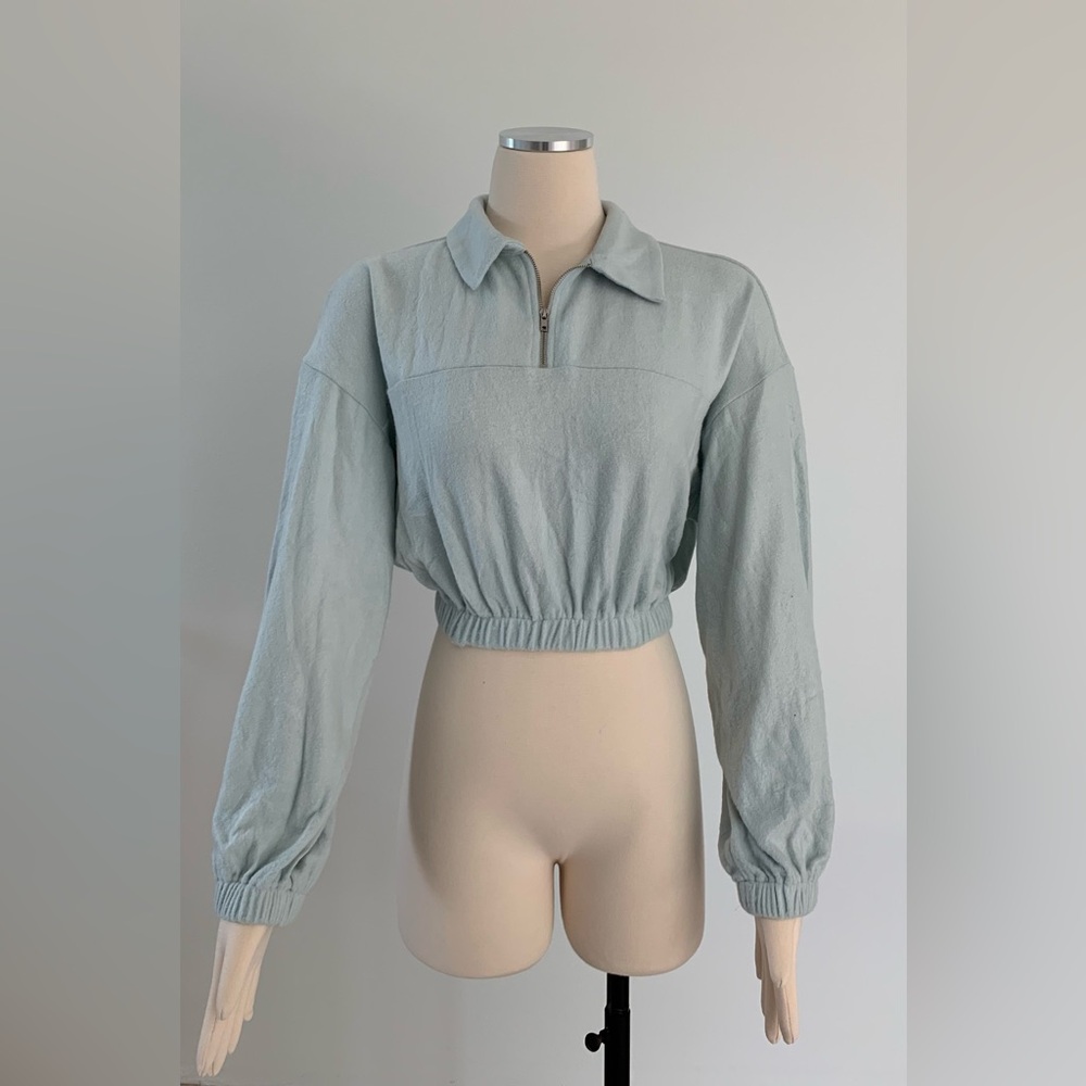 Fleece Quarter Zip Pull Over Sweatshirt - Picture 3 of 7